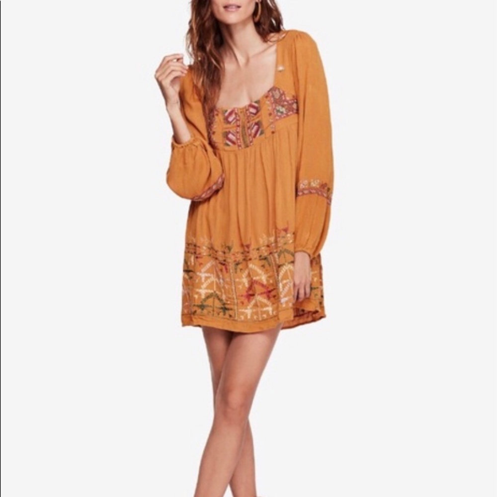 Free People Embroidered Dress - Sz S